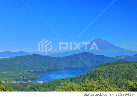 Mt. Fuji seen from Hakone Otaniyama Mt. Fuji seen from Hakone Otaniyama 32589430