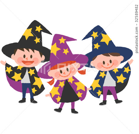 Children who costumed Halloween Children who costumed Halloween 32589482