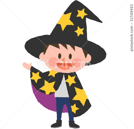 A boy who costumes Halloween A boy who costumes Halloween 32589483