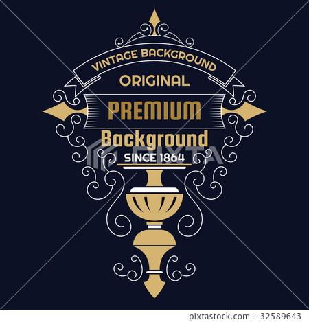 Wedding Invitation Vintage flyer background 32589643