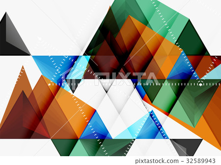 Triangular low poly vector a4 size geometric Triangular low poly vector a4 size geometric 32589943