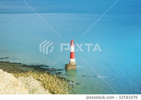 Aerial view to Beachy Head Lighthouse Aerial view to Beachy Head Lighthouse 32591076