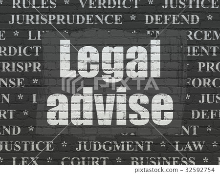 Law concept: Legal Advise on wall background 32592754