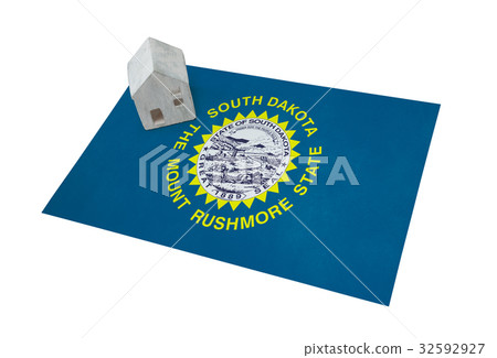 Small house on a flag - South Dakota Small house on a flag - South Dakota 32592927
