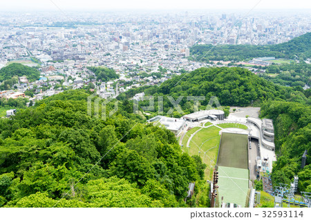 從札幌大倉山天文台看到的風景 從札幌大倉山天文台看到的風景 32593114