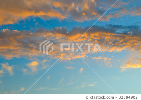 sunrise and cloudy sky 32594902