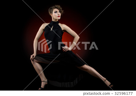 girl dancer in tango dress girl dancer in tango dress 32596177