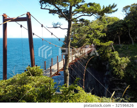 在Jokesaki海岸的吊橋 在Jokesaki海岸的吊橋 32596626