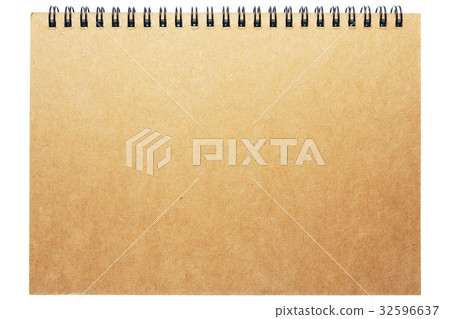 Brown notebook with ring binder 32596637