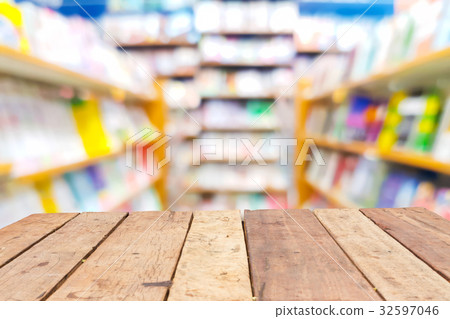 perspective wooden board empty table  32597046