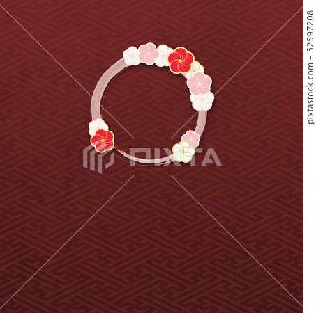 Plum ring (background material) _ Saaya b Plum ring (background material) _ Saaya b 32597208