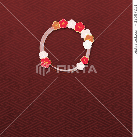 梅花環（背景材料）_ sairei style t 32597211