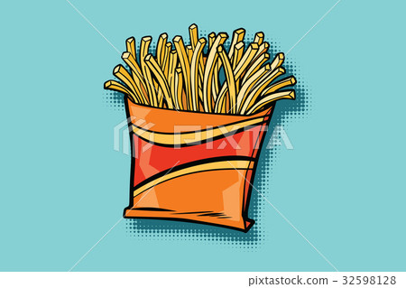 French fries fast food 32598128