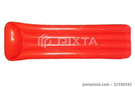 Inflatable floating pool raft mattress isolated. 32598342