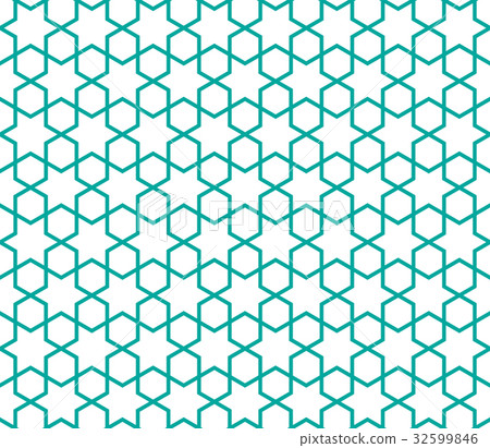 Arabic lattice geometric seamless pattern 32599846