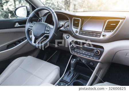 Luxury car interior. 32600825
