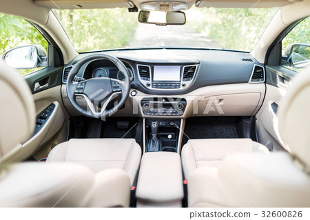 Luxury car interior. 32600826