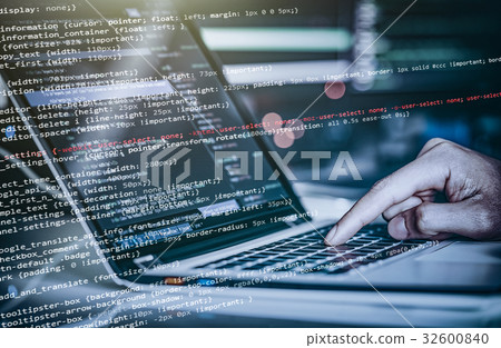 Computer crime concept 32600840