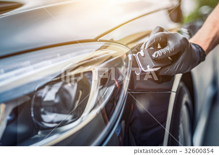 Car detailing concept. Auto cleaning and polish. 32600854