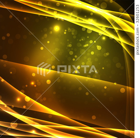 Energy lines, glowing waves in the dark, vector Energy lines, glowing waves in the dark, vector 32601253