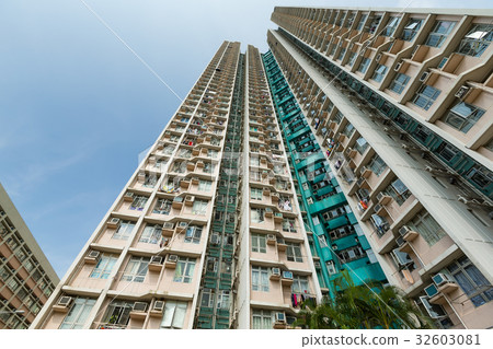 Apartment building from low angle 32603081