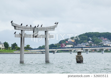 Stone torii in Fukuoka city Stone torii in Fukuoka city 32603511