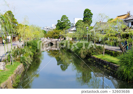 Kurashiki river in Kurashiki city 32603686