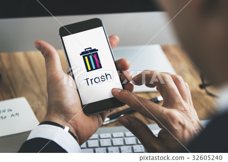 Delete Remove Trash Can Application Graphic Delete Remove Trash Can Application Graphic 32605240