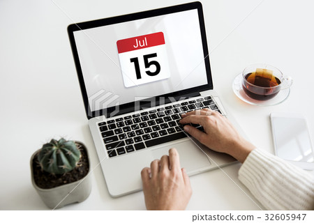 Date Month Calendar Schedule Planner Word Graphic 32605947