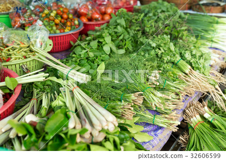 Vegetable in wet market Vegetable in wet market 32606599