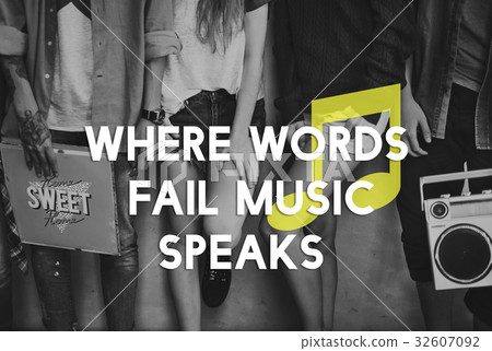 Listen Music Entertain Melody Harmony Listen Music Entertain Melody Harmony 32607092