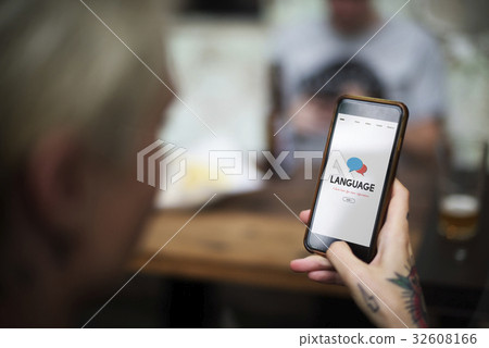 Graphic of language translation of web page Graphic of language translation of web page 32608166