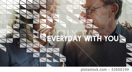 Couple Love Spend Time Together Smitten Word Graphic 32608199