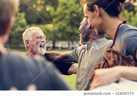 Group of people holding handssupport team unity 32608373