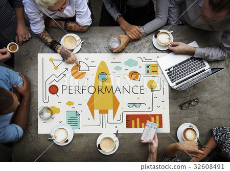 Business Objectives Goals Progress Improvement Concept Business Objectives Goals Progress Improvement Concept 32608491