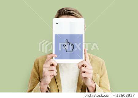 Web design programming hand cursor icon Web design programming hand cursor icon 32608937