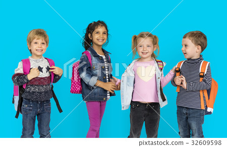 Diversity Of Kids Having Fun Smiling Diversity Of Kids Having Fun Smiling 32609598