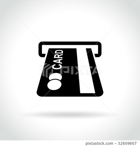 atm icon on white background atm icon on white background 32609607