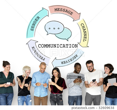 Communication Connection Socialize Diagram Concept Communication Connection Socialize Diagram Concept 32609638