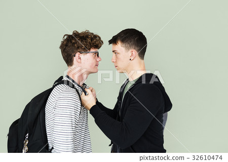 Friends fight together arguing battle 32610474