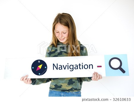 Illustration of direction navigation compass Illustration of direction navigation compass 32610633