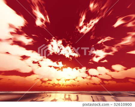 Wind and clouds with the sea 32610900