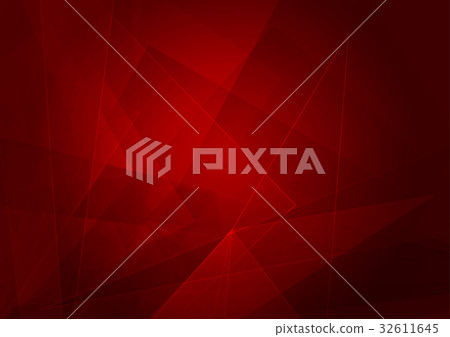 Abstract red background with shape - Stock Illustration [32611645] - PIXTA