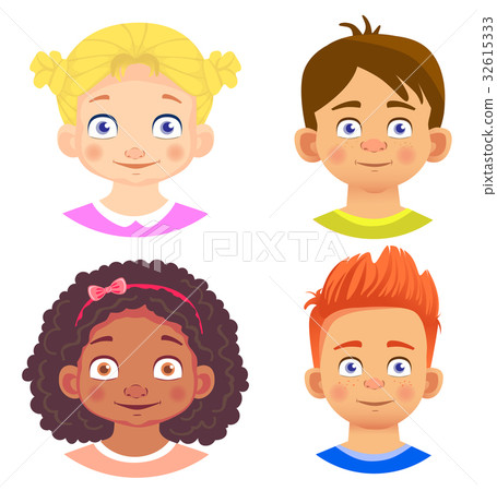 Set of girls and boy character Set of girls and boy character 32615333