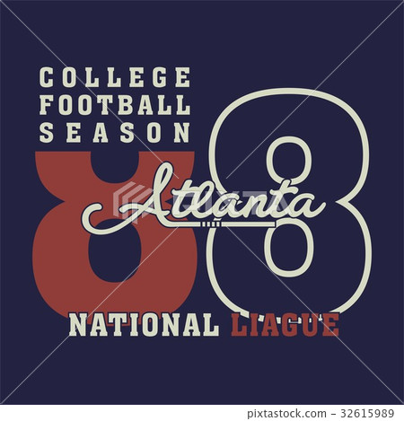 graphic college football for shirt and print 32615989