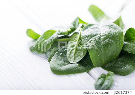 Fresh raw spinach 32617374