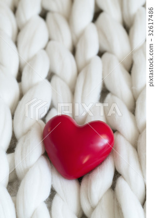 Red heart on woolie blanket Red heart on woolie blanket 32617486