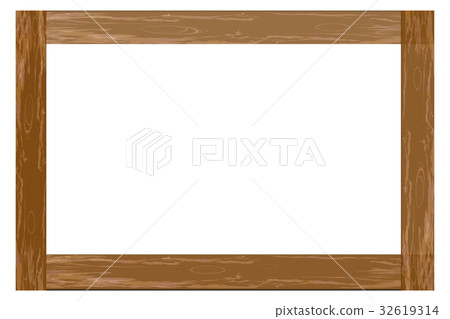 Photo frame wooden. Illustration 32619314