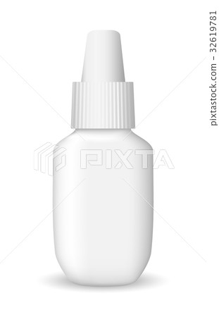 White medical container on white background White medical container on white background 32619781