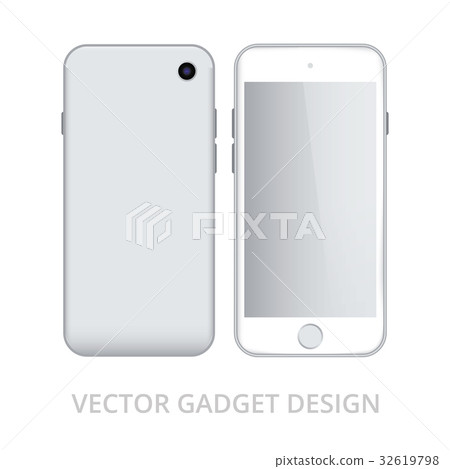 Smart phone in front and back sides 32619798